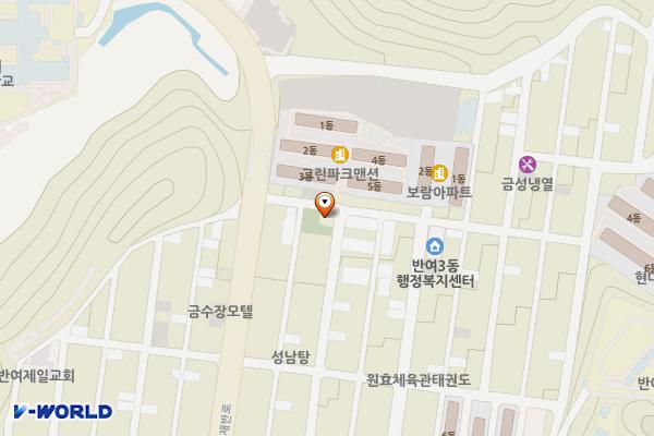 해운대경찰서 반여3치안센터 위치 지도 — 부산광역시 해운대구 재반로270번길 14, 반여3치안센터 (반여동)