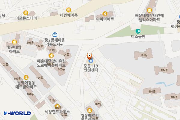 중동 119 안전센터 위치 지도 — 부산광역시 해운대구 달맞이길117번길 72
