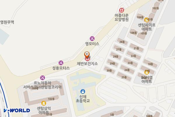 재반보건지소 위치 지도 — 부산광역시 해운대구 해운대로61번길 28 (재송동)