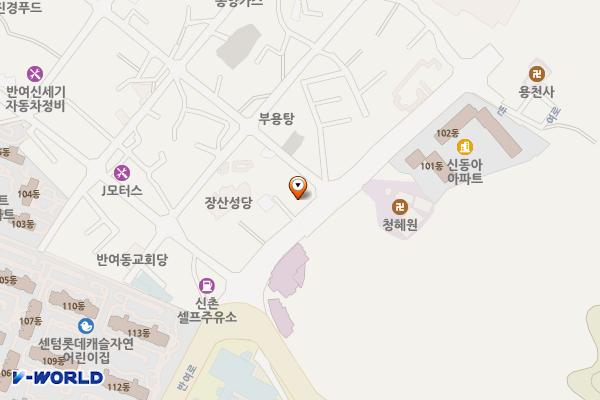 영진종합사회복지관 위치 지도 — 부산광역시 해운대구 반여로 165 (반여동)