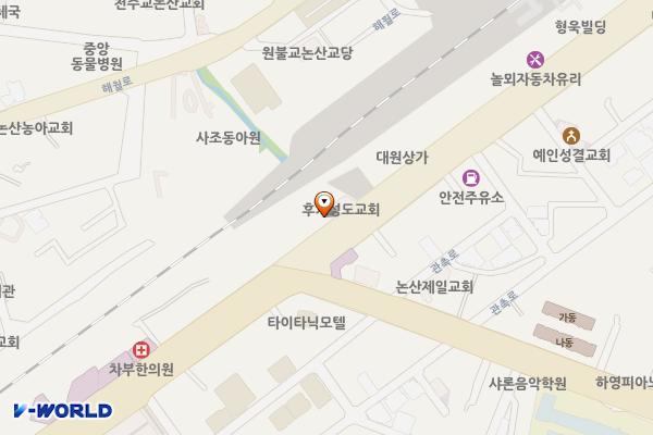취암9 노상주차장 위치 지도 — 충청남도 논산시 계백로 1027