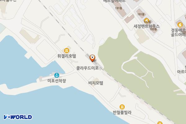 해운대블루라인(주)미포정거장 위치 지도 — 부산광역시 해운대구 달맞이길62번길 13, 미포정거장 (중동)