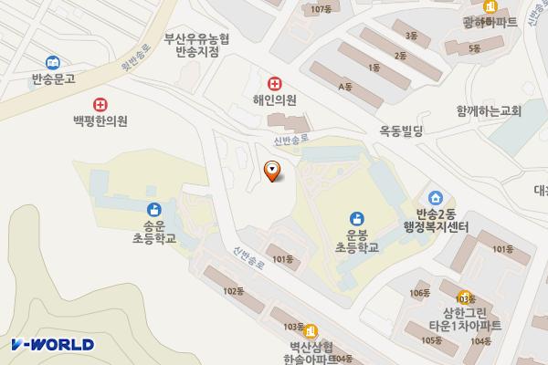 파랑새종합사회복지관 위치 지도 — 부산광역시 해운대구 신반송로 21, 파랑새유치원 (반송동)