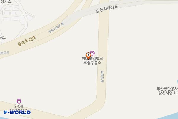 HD현대오일뱅크금양티에스화장실 위치 지도 — 부산광역시 사하구 감천항로 20 (감천동)