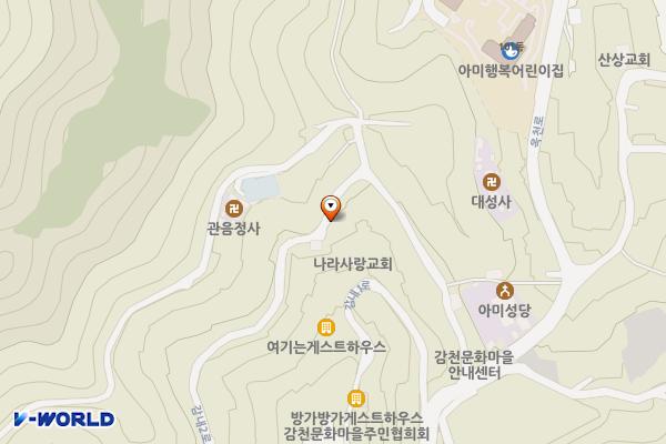감천문화마을 쉼터 위치 지도 — 부산광역시 사하구 감내2로 152