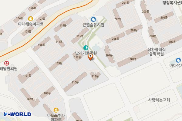 맘모스상가 화장실 위치 지도 — 부산광역시 사하구 다대로 473