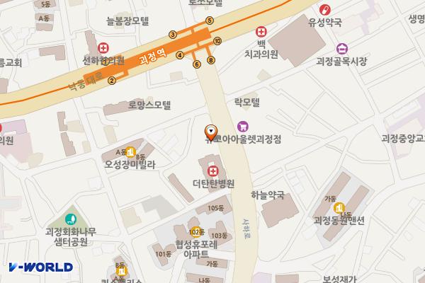 부산괴정동우체국 화장실 위치 지도 — 부산광역시 사하구 사하로 191