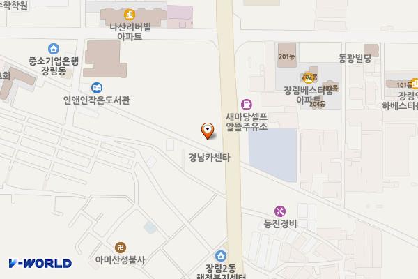 부산장림동우체국 화장실 위치 지도 — 부산광역시 사하구 장평로 147
