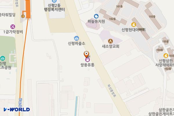 부산주유소 화장실 위치 지도 — 부산광역시 사하구 하신중앙로 165 (신평동)