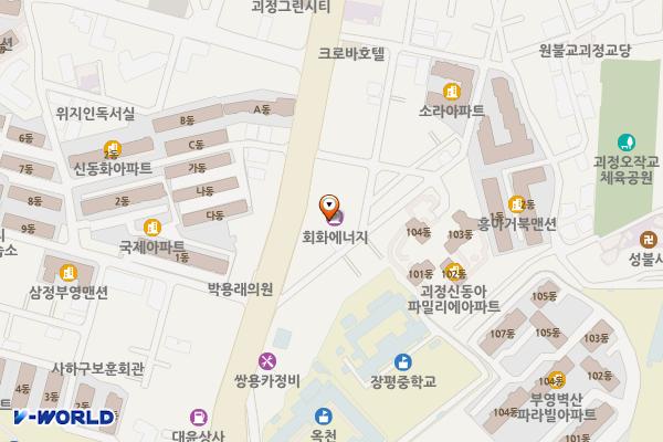 회화에너지주유소화장실 위치 지도 — 부산광역시 사하구 사하로 150 (괴정동)