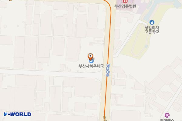 부산사하우체국 화장실 위치 지도 — 부산광역시 사하구 다대로 166