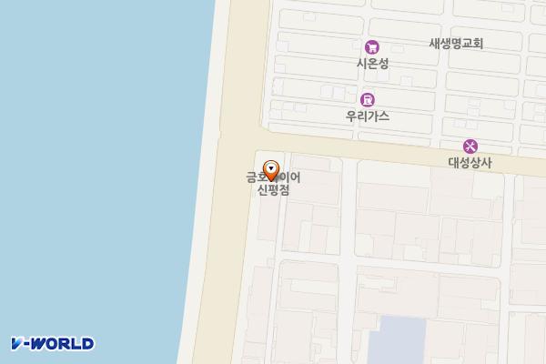(주)진명티오티 화장실 위치 지도 — 부산광역시 사하구 하신번영로151번길 71 (신평동)
