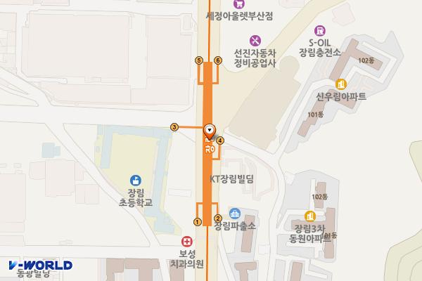 부산도시철도 장림역 위치 지도 — 부산광역시 사하구 다대로 230(장림동)