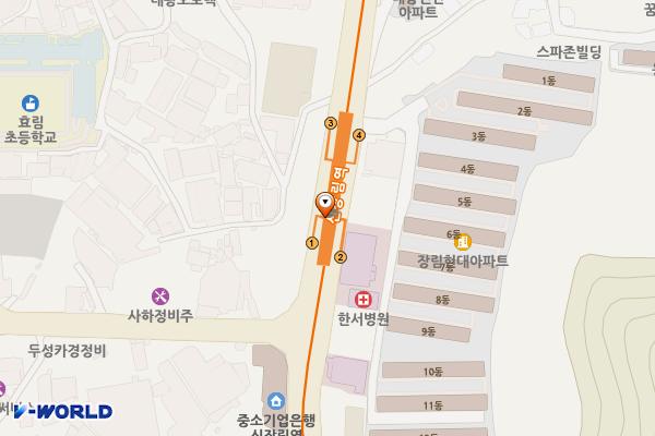 부산도시철도 신장림역 위치 지도 — 부산광역시 사하구 다대로 310(장림동)