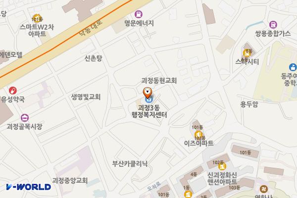 괴정3동행정복지센터 화장실 위치 지도 — 부산광역시 사하구 낙동대로171번길 30-5