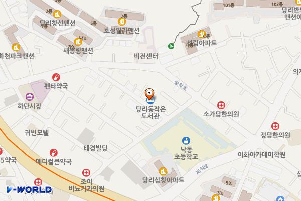 당리 작은도서관 위치 지도 — 부산광역시 사하구 승학로20번길 25