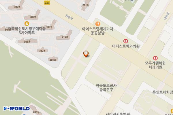 맹동면 혁신도시 공영주차장 위치 지도 — 충청북도 음성군 맹동면 동성리 510