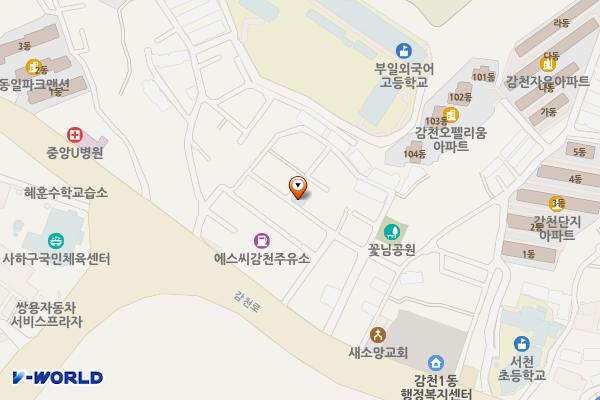 푸른누리 작은도서관 위치 지도 — 부산광역시 사하구 감천로83번길 26