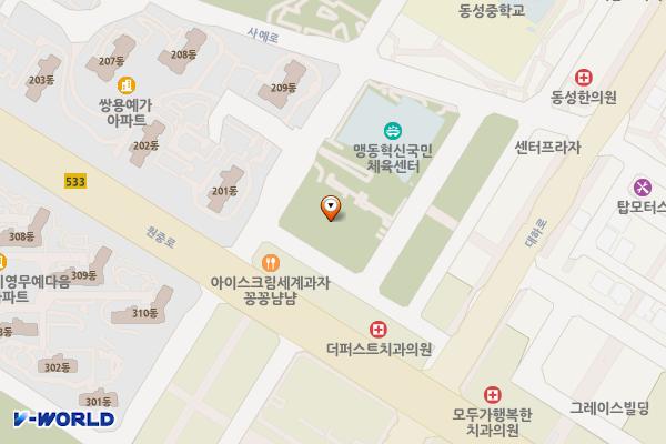 맹동면 혁신도시 공영주차장 위치 지도 — 충청북도 음성군 맹동면 동성리 486-1