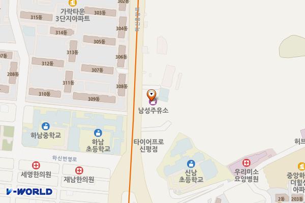 남성주유소 화장실 위치 지도 — 부산광역시 사하구 하신중앙로 240 (하단동)