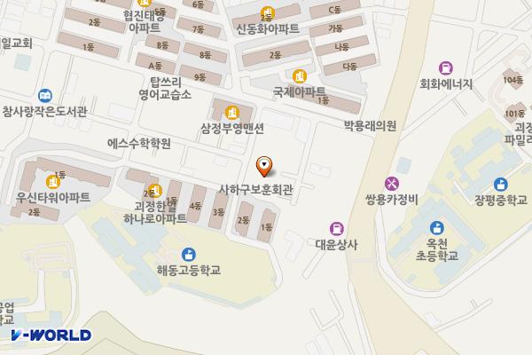 회화나무 작은도서관 위치 지도 — 부산광역시 사하구 사하로141번나길 11-1
