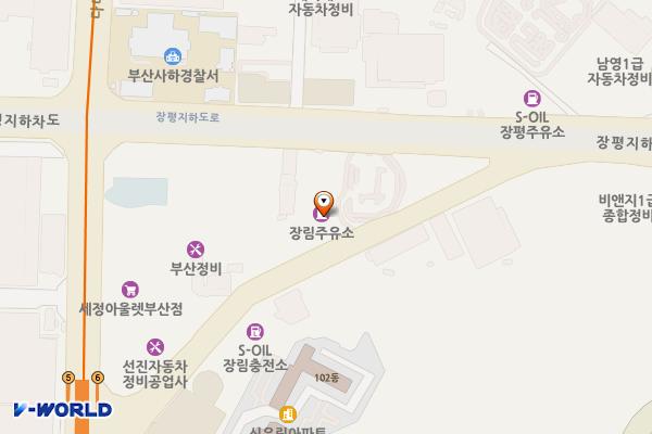 현대오일뱅크장림주유소화장실 위치 지도 — 부산광역시 사하구 장림로 287 (장림동)