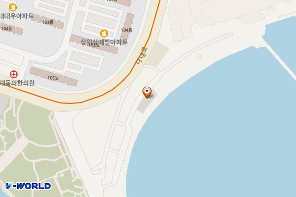 다대포 동측해안 화장실 위치 지도 — 부산광역시 사하구 다대동 468-26