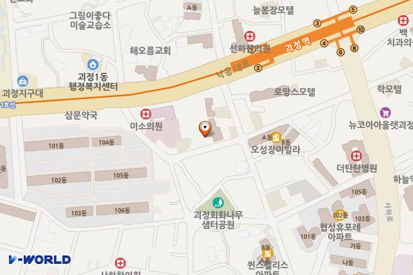 상수도사업본부 사하사업소화장실 위치 지도 — 부산광역시 사하구 낙동대로 239