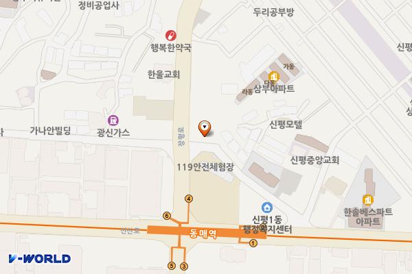 부산은행(신평점) 화장실 위치 지도 — 부산광역시 사하구 장평로 278 (신평동)