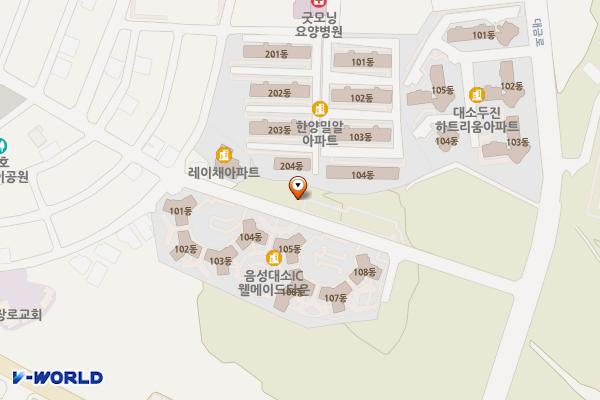 대소읍 공영주차장 위치 지도 — 충청북도 음성군 대소면 태생리 산33-1