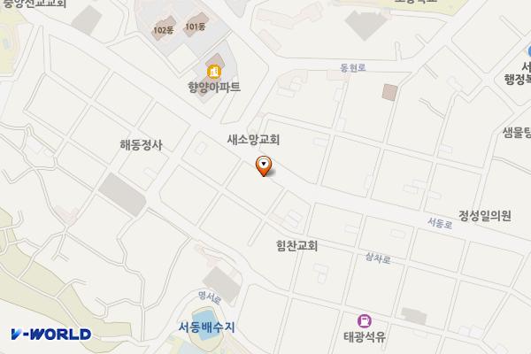 청년창업문화촌 화장실 위치 지도 — 부산광역시 금정구 서동로 82(서동, 청년창업문화촌)