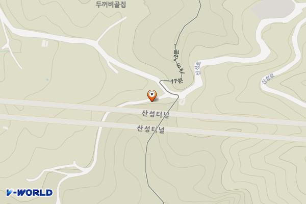 고갯마루 공중화장실 위치 지도 — 부산광역시 금정구 남문로 3
