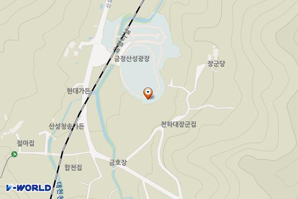 금정산성광장(2) 공중화장실 위치 지도 — 부산광역시 금정구 산성로 501-2