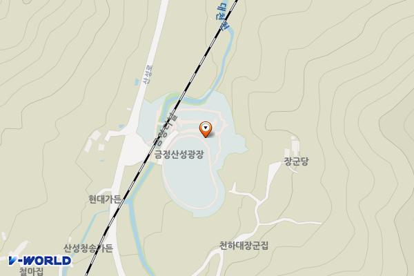 금정산성광장(1) 공중화장실 위치 지도 — 부산광역시 금정구 산성로 501-1