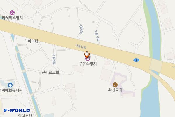 명지주유소 위치 지도 — 부산광역시 강서구 낙동남로 1042 (명지동)