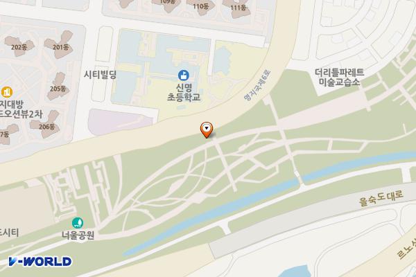 연결녹지4호2 위치 지도 — 부산광역시 강서구 명지국제6로 206 (명지동)