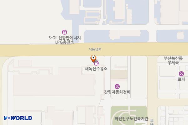 은마석유(주)신호주유소 위치 지도 — 부산광역시 강서구 낙동남로 514 (화전동)