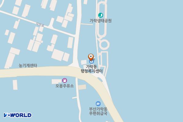 가락보건지소 위치 지도 — 부산광역시 강서구 가락대로 1476, 가락동 행정복지센터 (죽림동)