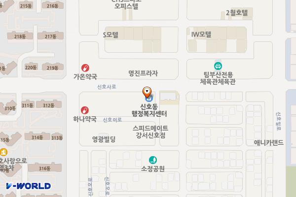 신호동행정복지센터 위치 지도 — 부산광역시 강서구 신호사로 56 (신호동)