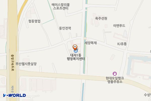 대저1동행정복지센터 위치 지도 — 부산광역시 강서구 대저로221번길 19, 대저1동 행정복지센터 (대저1동)