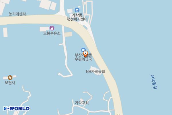 가락파출소 위치 지도 — 부산광역시 강서구 가락대로 1465, 가락치안센터 (죽림동)