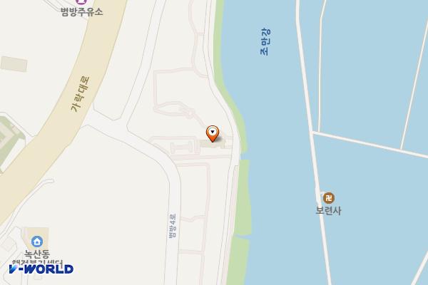 녹산고향동산1(기념관) 위치 지도 — 부산광역시 강서구 범방4로 136, 녹산고향동산기념관 (범방동)