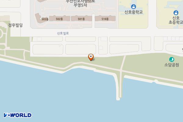 신호솔밭공원 위치 지도 — 부산광역시 강서구 신호산단1로98번길 80, 신호솔밭공원 공중화장실 (신호동)