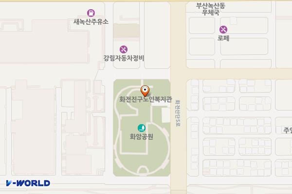 화암공원 위치 지도 — 부산광역시 강서구 화전산단5로 131 (화전동)