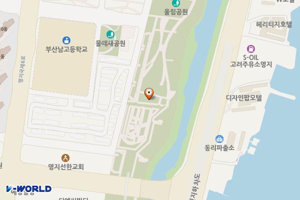 울림공원(물놀이장) 위치 지도 — 부산광역시 강서구 명지국제6로318번길 77, 울림공원 관리사무소 (명지동)