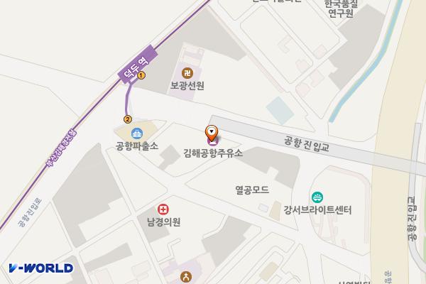 김해공항주유소 위치 지도 — 부산광역시 강서구 공항진입로 25 (대저2동)