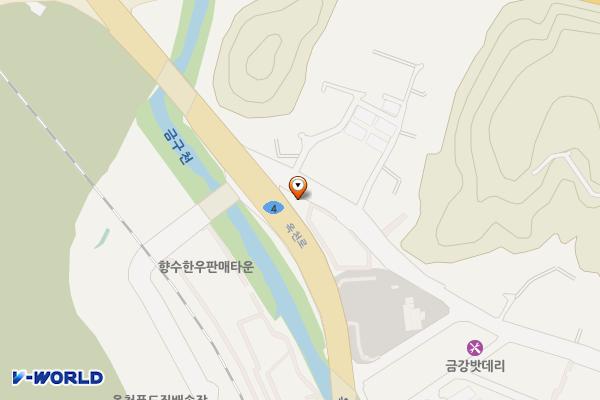 시외버스터미널 공영주차장 위치 지도 — 충청북도 옥천군 옥천읍 삼양로 8