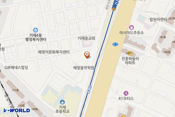 거제4동 행정복지센터 (1층) 위치 지도 — 부산광역시 연제구 화지로 52번길 33