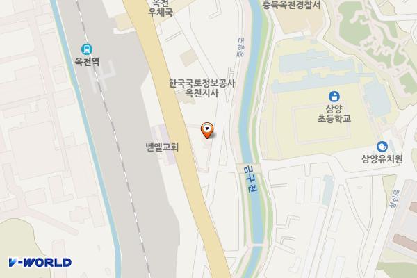 선관위 일원 주차장 위치 지도 — 충청북도 옥천군 옥천읍 중앙로1길 22