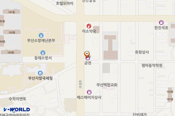 금천주유소 위치 지도 — 부산광역시 연제구 과정로 134(연산동)